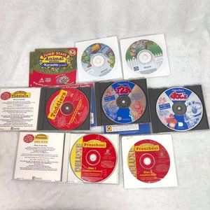 Kids learning games software vintage pc CD-rom Fisher Price reading blaster